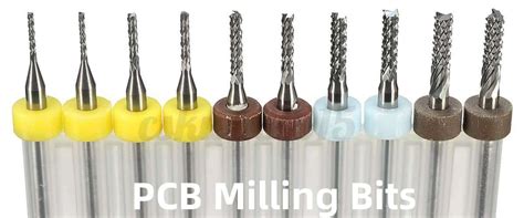 pcb milling bits chart